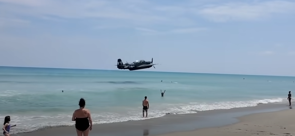Avenger Crash Lands In Sea During Air Show Cocoa Beach War Bird Fanatics
